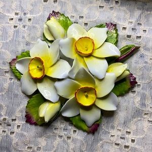 Ansley antique Floral bouquet Hand made fine bone China signed